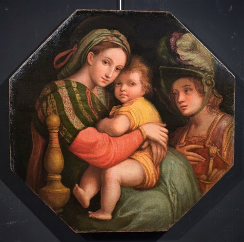Vierge à l'Enfant avec l'archange Michel